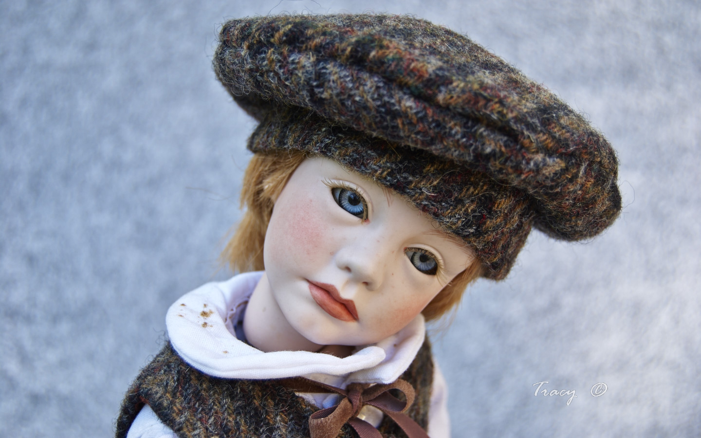 male porcelain doll